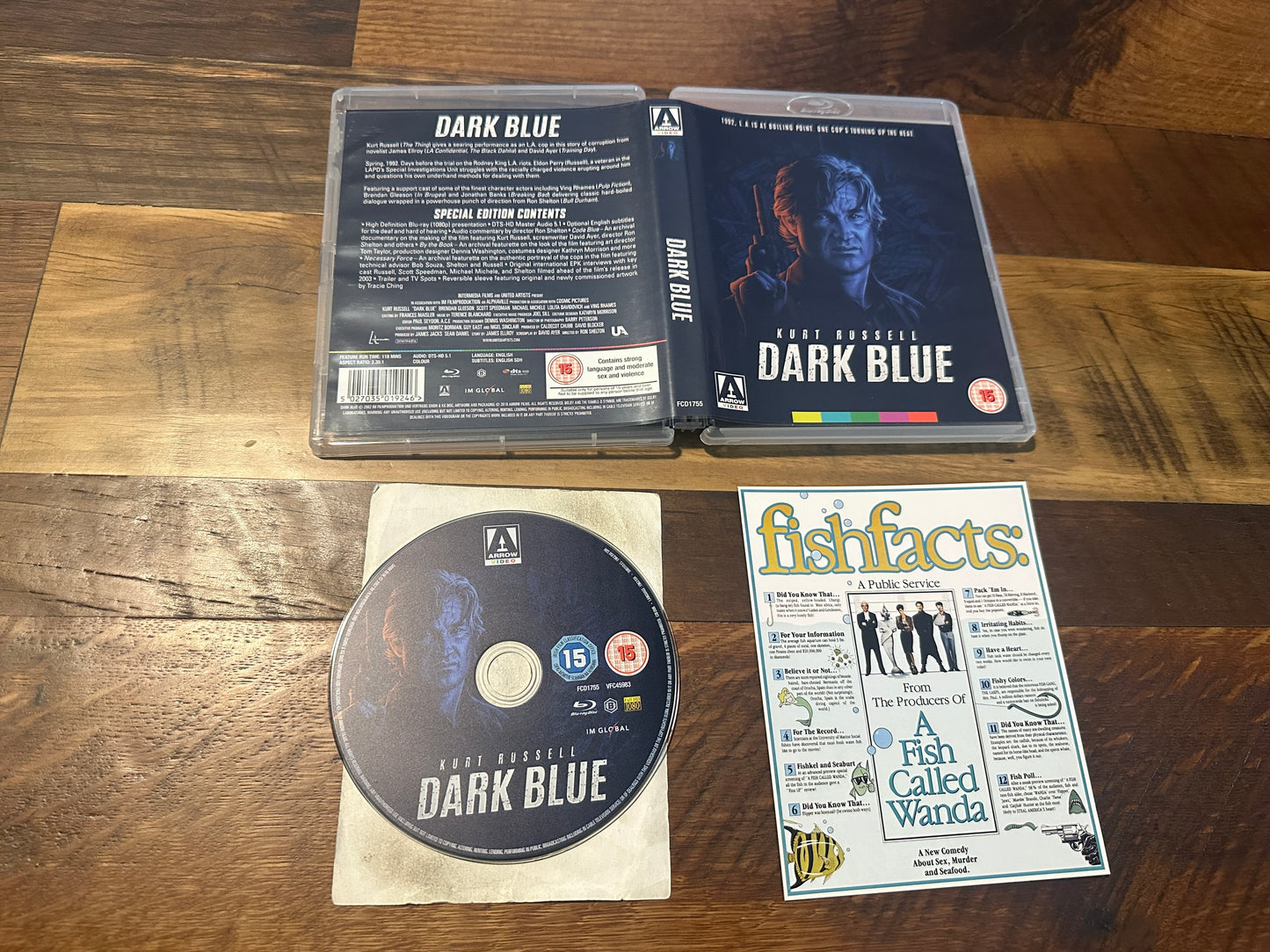 Dark Blue Blu ray-Arrow Video-Kurt Russell Classic-Widescreen-Region B