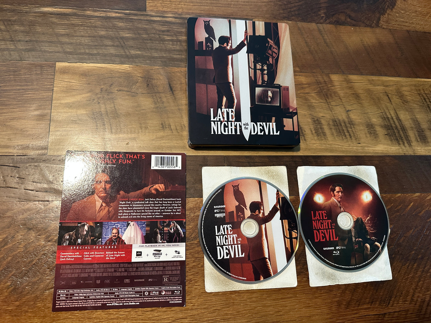 Late Night With The Devil (4K Ultra HD, Steelbook, Shudder, DENTED, No Digital)