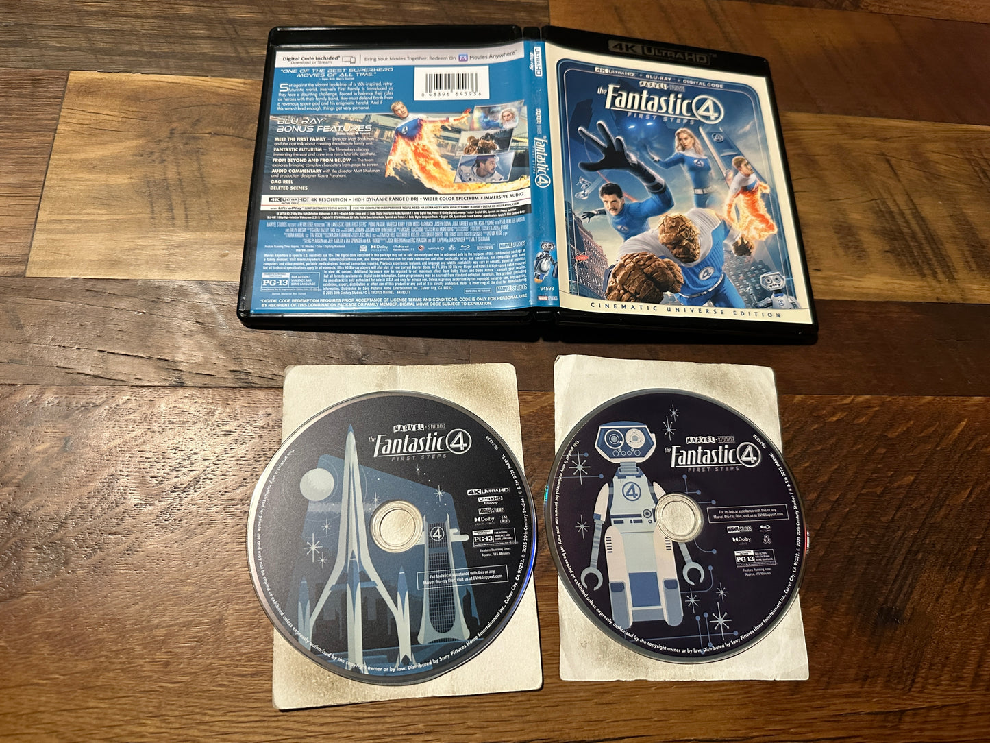 The Fantastic Four First Steps (4K Ultra HD/Blu ray, Marvel Studio, No Digital)
