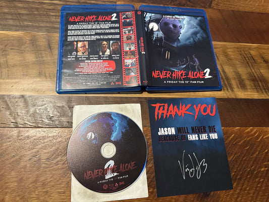 Never Hike Alone 2 Blu ray-Signed Card-Obscure Horror-Curse Never Dies-NEW