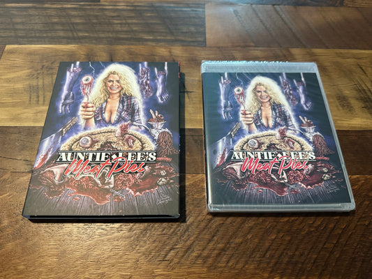 Auntie Lee’s Meat Pies (Blu ray, Vinegar Syndrome, Slipcover, 90’s Horror, NEW)