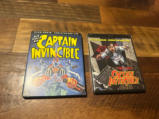 The Return Of Captain Invincible (Blu ray, Severin Films, Slipcover, NEW)