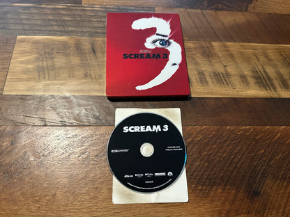 Scream 3 (4K Ultra HD, Paramount, Steelbook, Classic Horror)