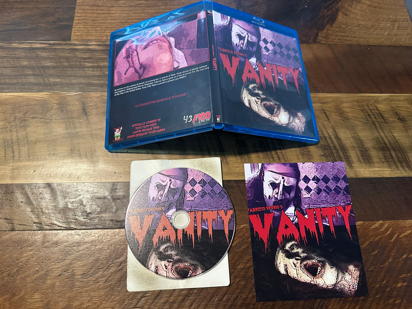 Vanity (BD-R, Toxic Filth Video, Limited Edition, 100 Made, Obscure)