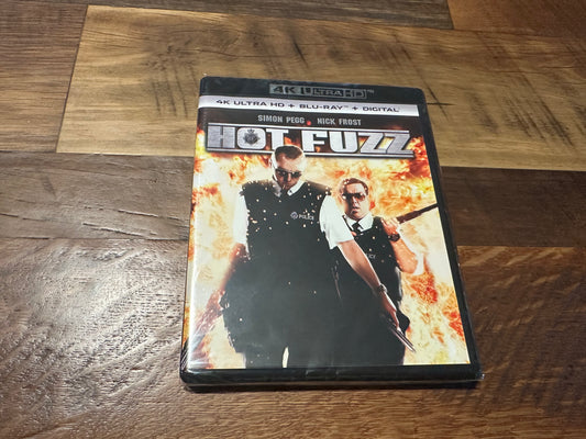 Hot Fuzz 4K Ultra HD/Blu ray-Universal-2 Disc-Simon Pegg-NEW-