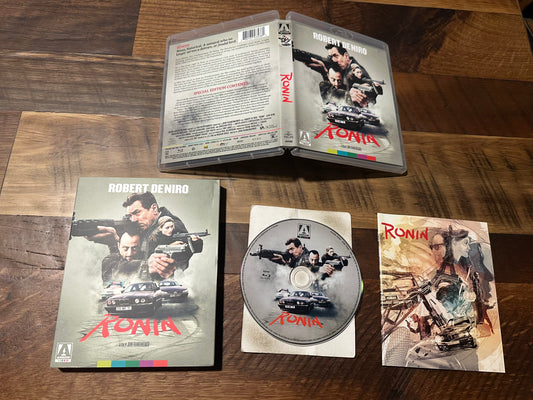 Ronin Blu ray-Arrow Video-Slipcover-Robert DeNiro Classic-Booklet