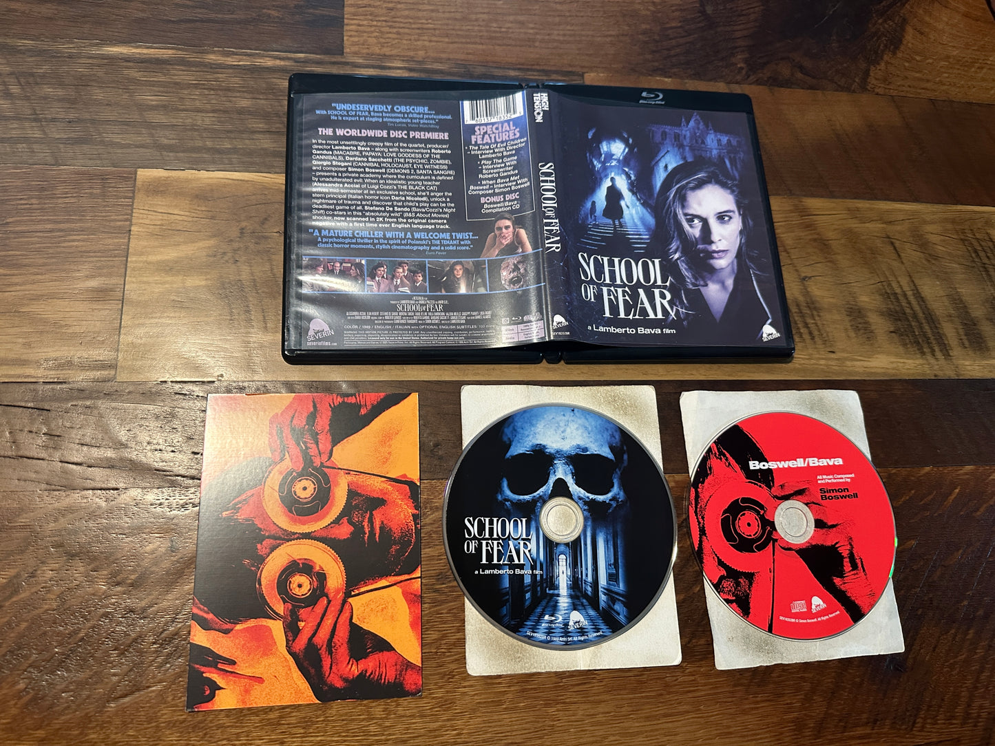 School of Fear (Blu ray, Severin Films, Lamberto Bava 80’s Classic)