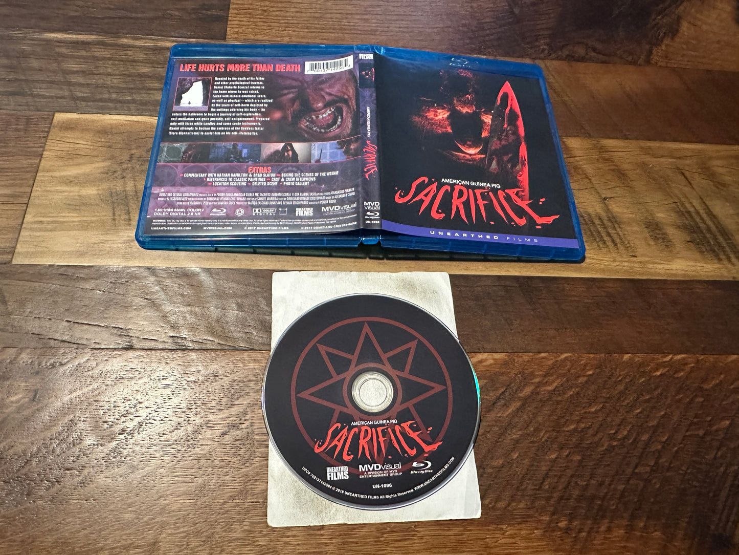 Sacrifice Blu ray-Unearthed Films-American Guinea Pig-Obscure Horror