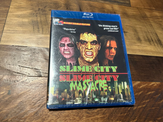 Slime City & Slime City Massacre (Blu ray, Camp Motion Picture, OOP, NEW)