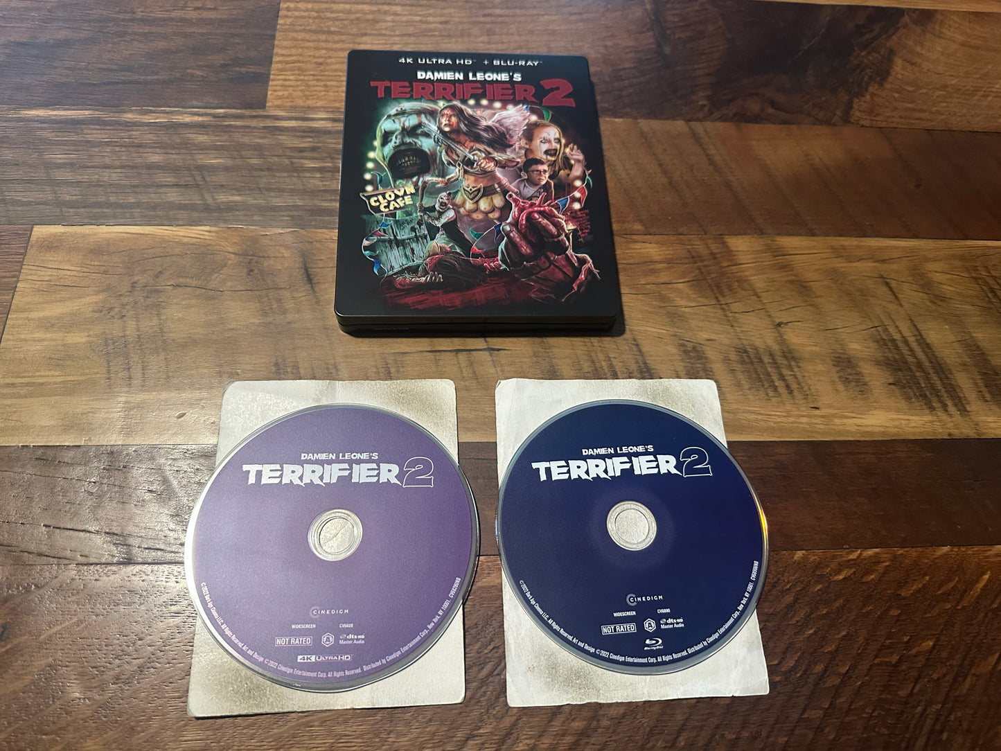 Terrifier 2 (4K Ultra HD/Blu ray, Damien Leone’s, Steelbook, No Digital)