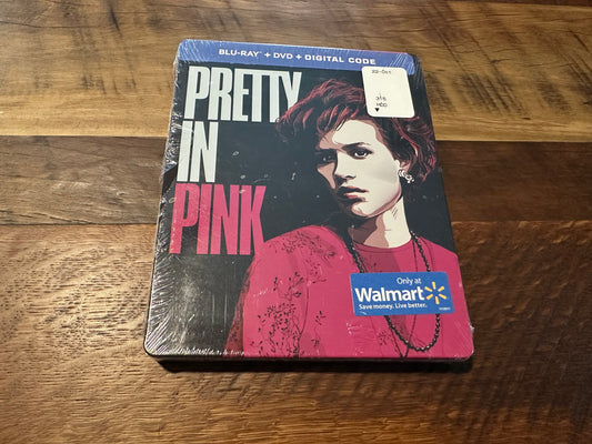 Pretty In Pink Blu ray/DVD-Steelbook-Walmart Exclusive-Rare 2 Disc-NEW