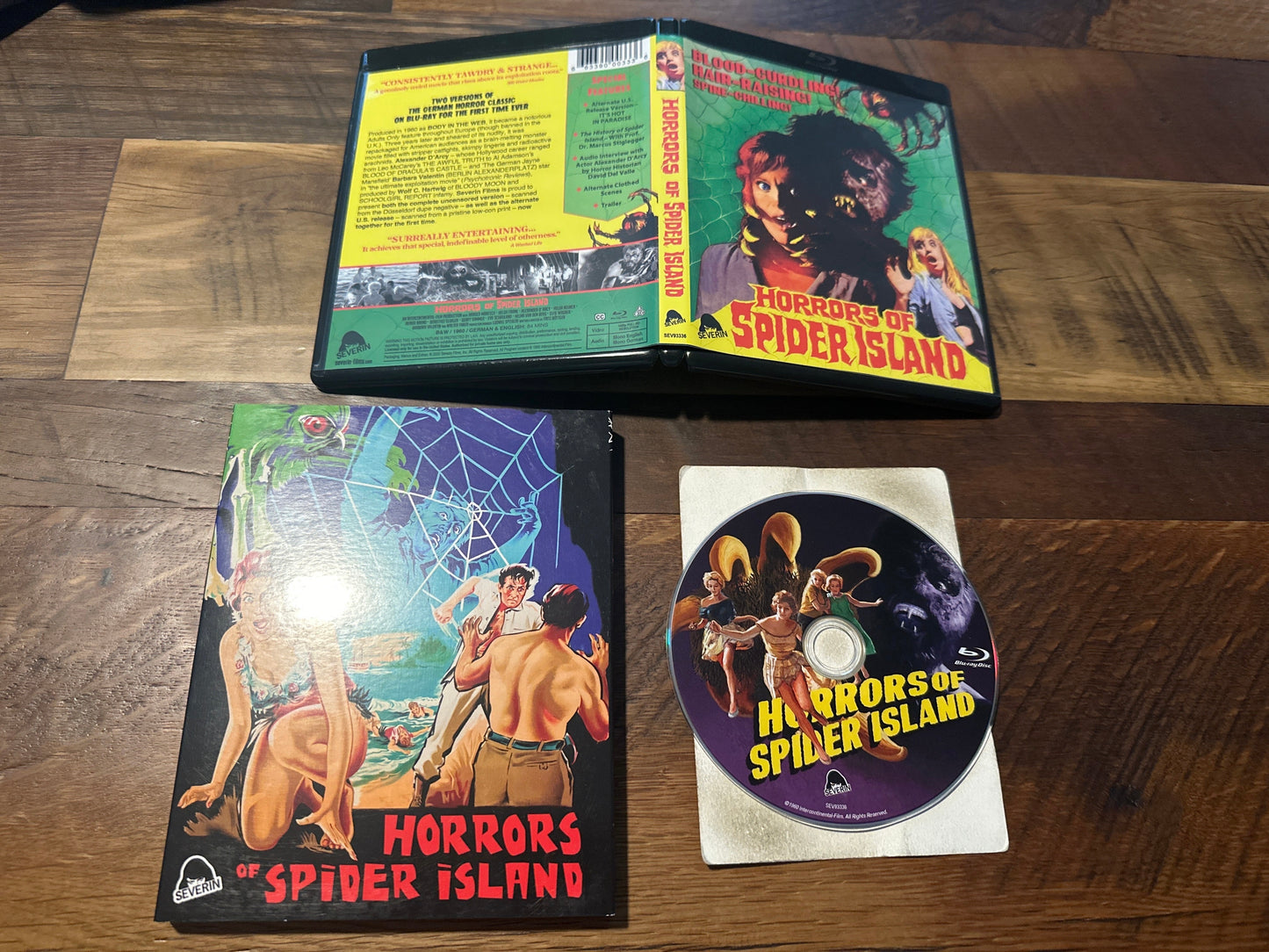 Horrors Of Spider Island Blu ray-Severin Films-Slipcover-60’s Classic-