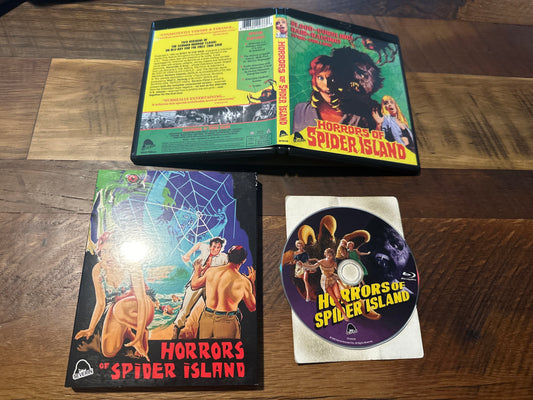 Horrors Of Spider Island Blu ray-Severin Films-Slipcover-60’s Classic-