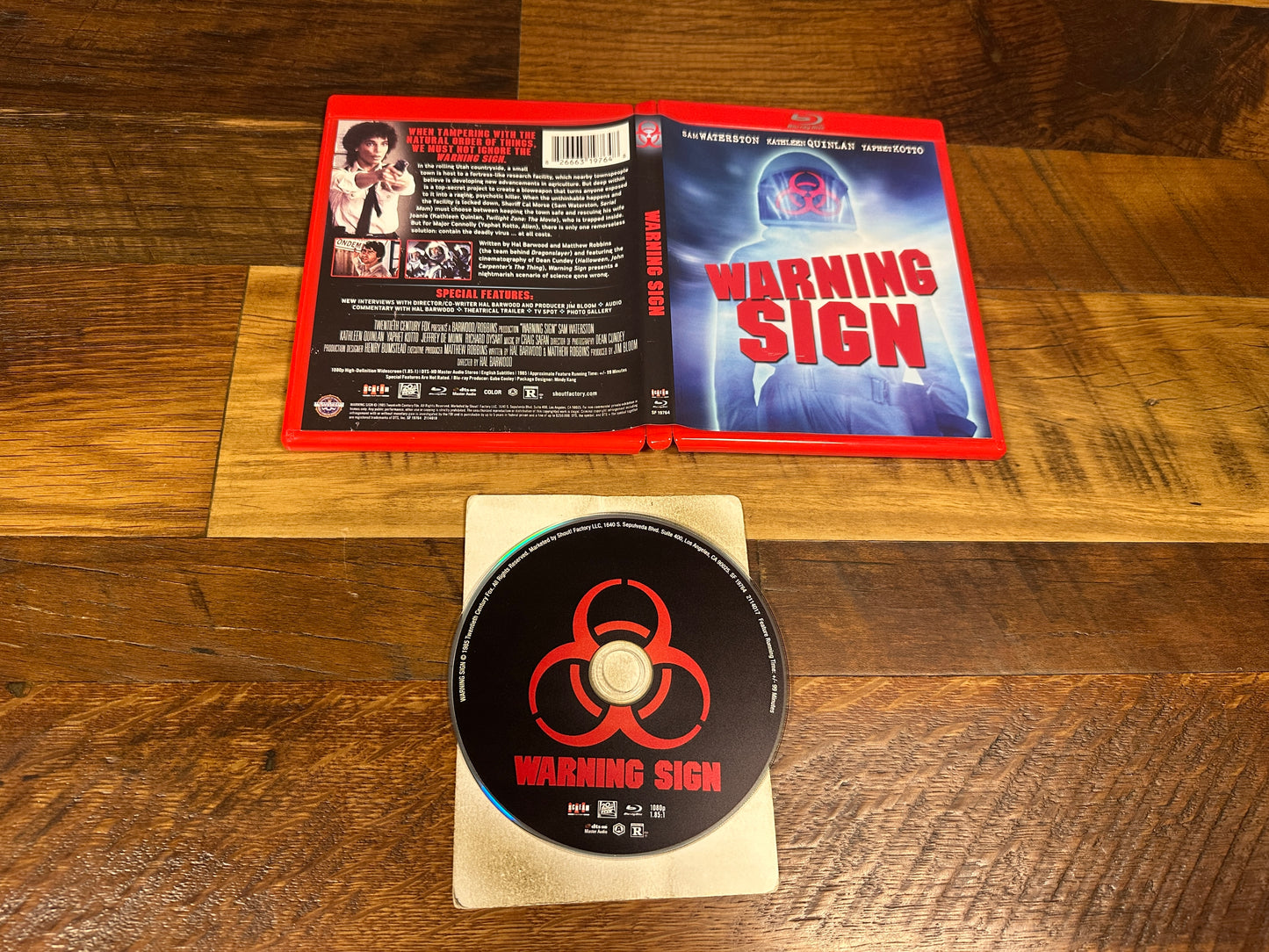 Warning Sign (Blu ray, Scream Factory, 80's Classic, Sam Waterston)