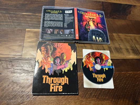 Through The Fire Blu ray-Vinegar Syndrome-Slipcover-80’s Classic