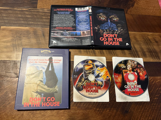 Don’t Go In The House Blu ray-Severin Video-Slipcover-Classic Horror-