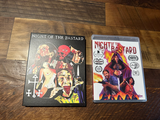 Night of the Bastard Blu ray-Slipcover-Culture Shock-Obscure-NEW/Sealed
