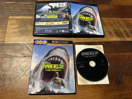 Meg 2 The Trench 4K Ultra HD-Warner Bros-Slipcover-Widescreen-No Digital