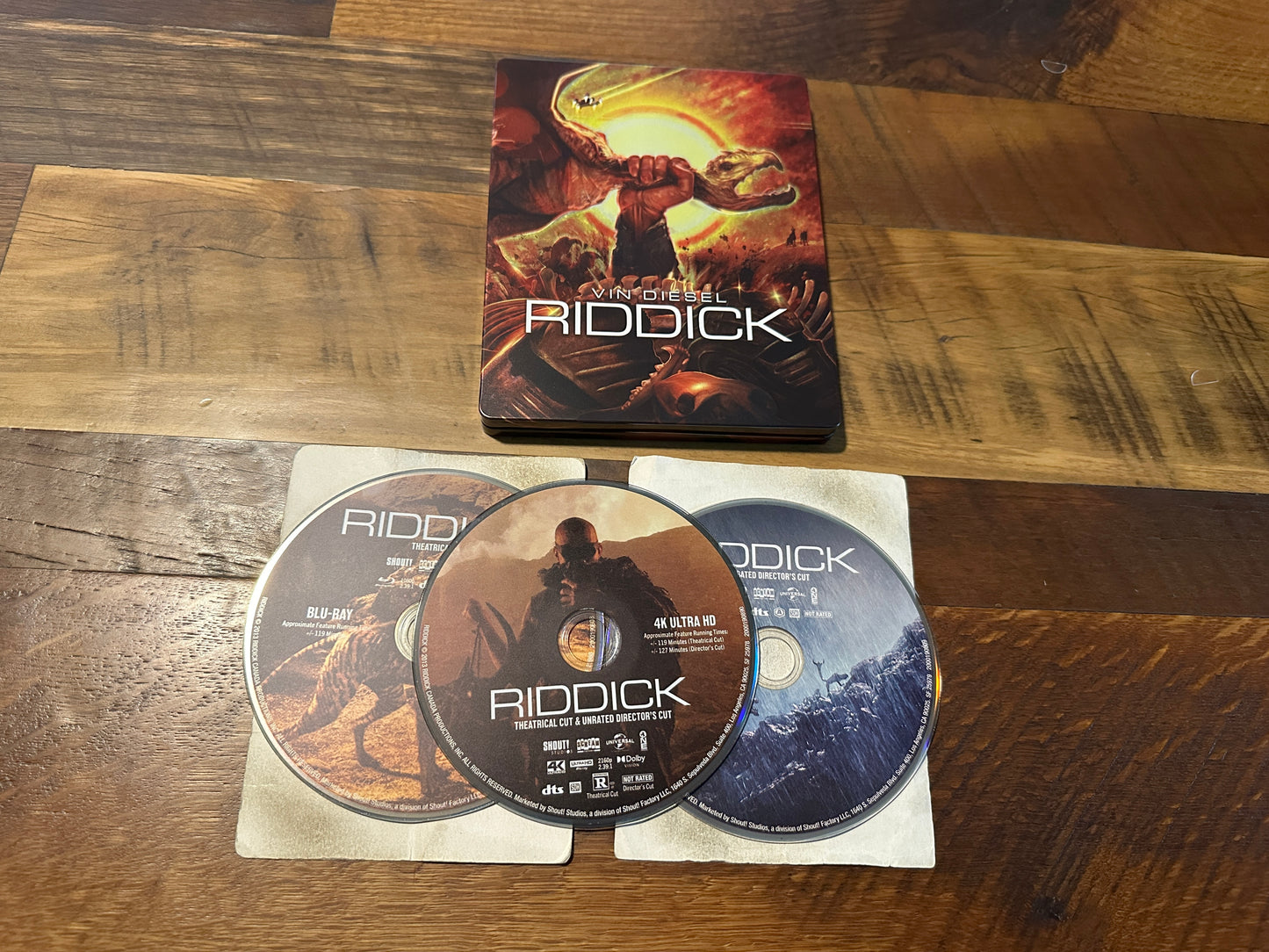 Riddick (4K Ultra HD/Blu ray, Scream Factory, Limited Ed, Steelbook)