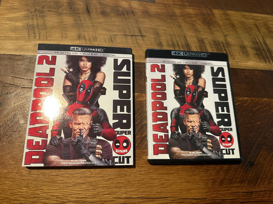 Deadpool 2 (4K Ultra HD/Blu ray, 4 Disc, Slipcover, Super Duper Cut, No Digital)
