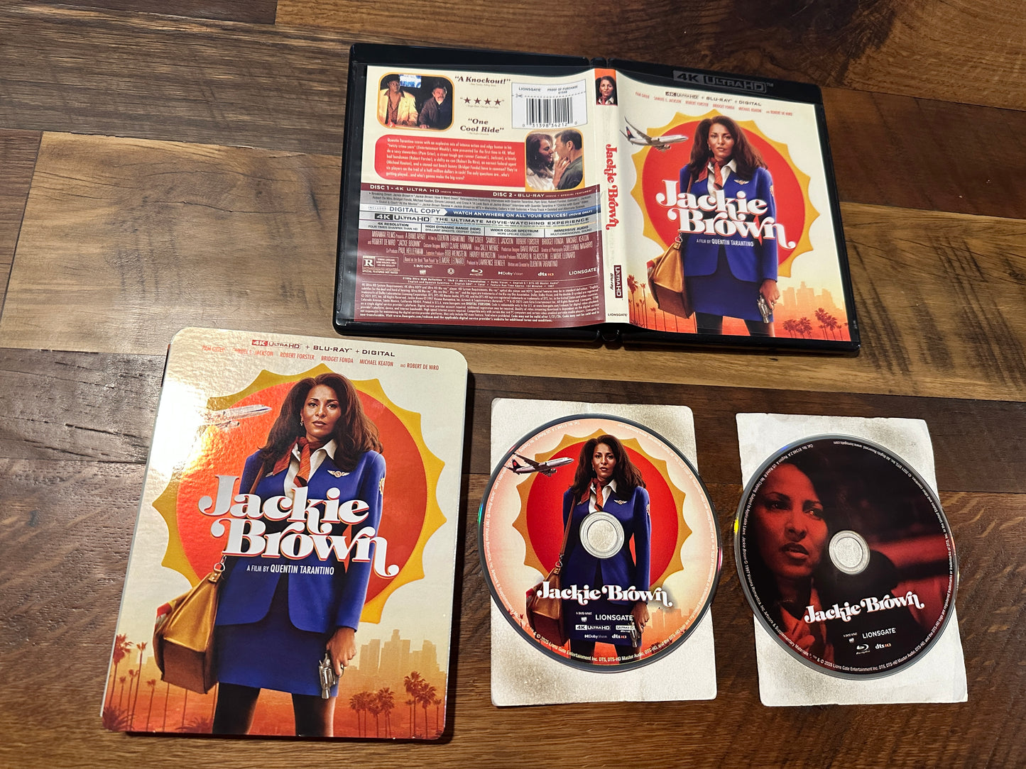 Jackie Brown (4K Ultra HD/Blu ray, Lionsgate, Slipcover, Pam Grier, No Digital)