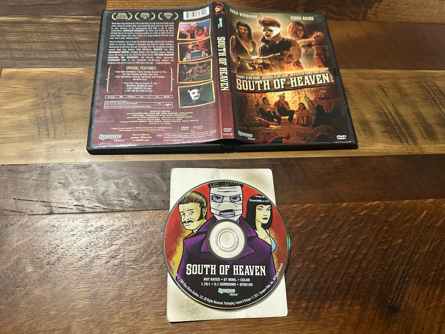 South Of Heaven (DVD, Synapse Films, 2008 Horror, Widescreen)