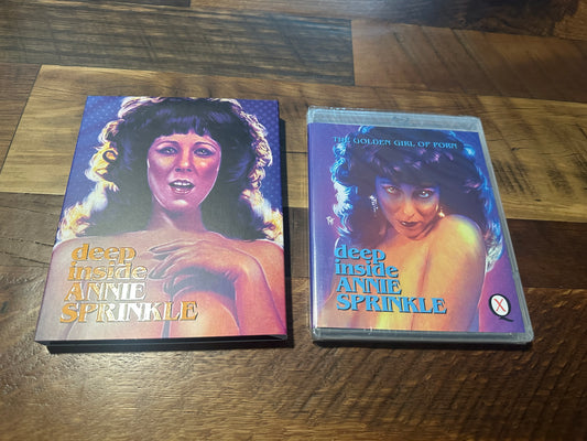 Deep Inside Annie Sprinkle (Blu ray, Vinegar Syndrome Melusine, Slipcover, NEW)