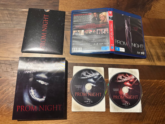 Prom Night 2008 Blu ray-VVS Limited Edition-Lenticular Box-Art Cards-