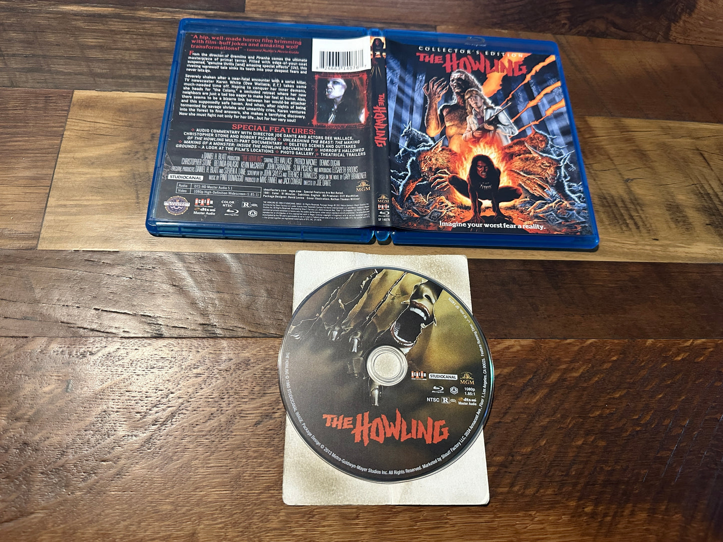 The Howling Blu ray Scream Factory-Collector’s Edition-80’s