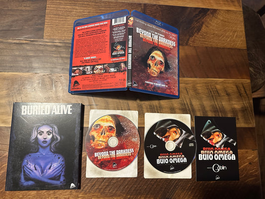 Buried Alive Blu ray/CD*Severin*Rare OOP Slipcover*70's Classic Horror*2 Disc*