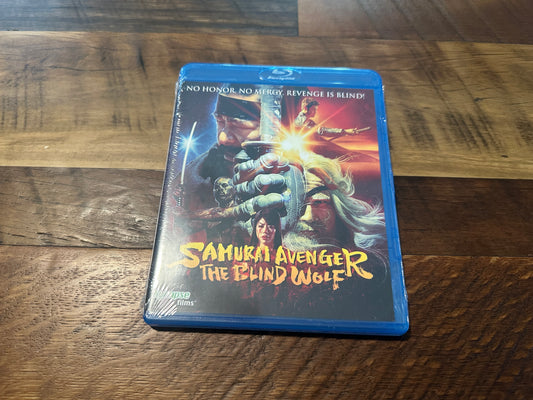 Samurai Avenger The Blind Wolf (Blu ray, Synapse Films, NEW/Sealed)