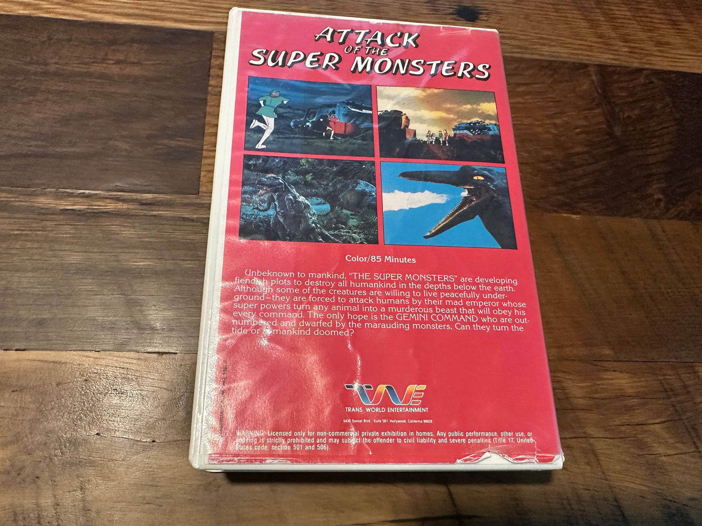 Attack Of The Super Monsters VHS-Rare Clam Shell Case-80’s Classic
