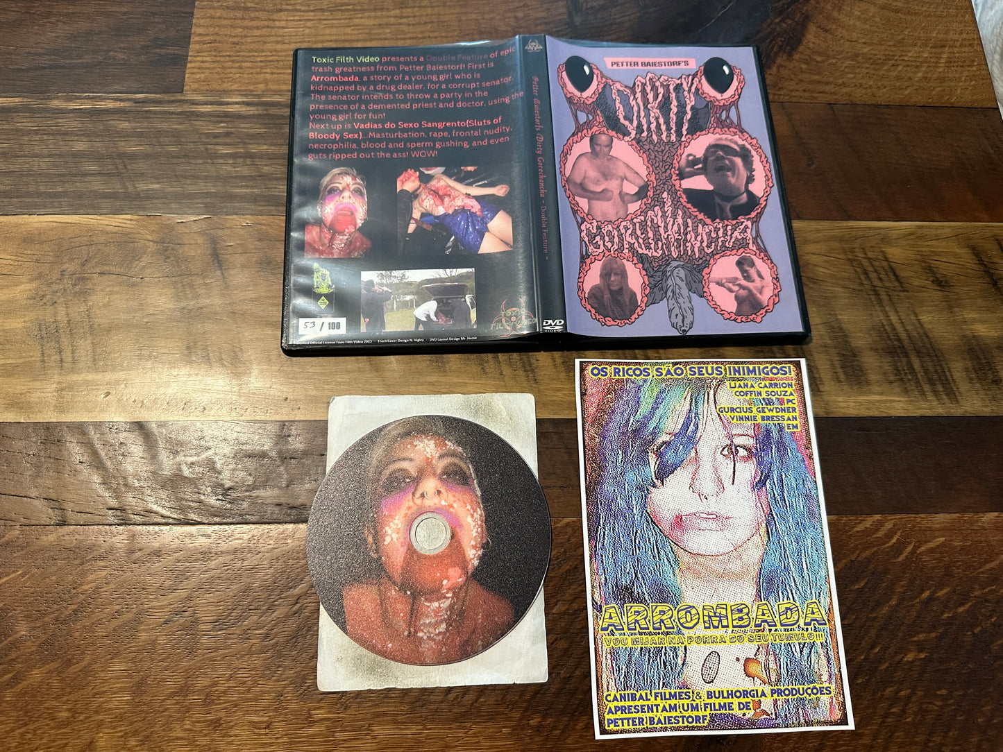 Peter Baiestorf’s Dirty Gorechancha Double Feature (DVD-R, 2 Movies-Arrombada & Sluts of Bloody Sex, Toxic Filth)