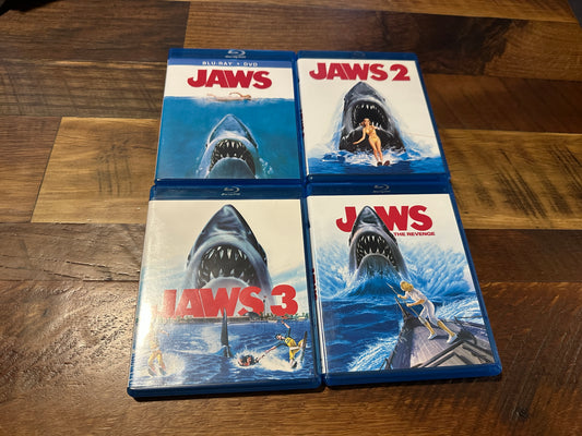 Jaws 1-4 (Blu ray, Universal, Classic Shark Horror, Widescreen)