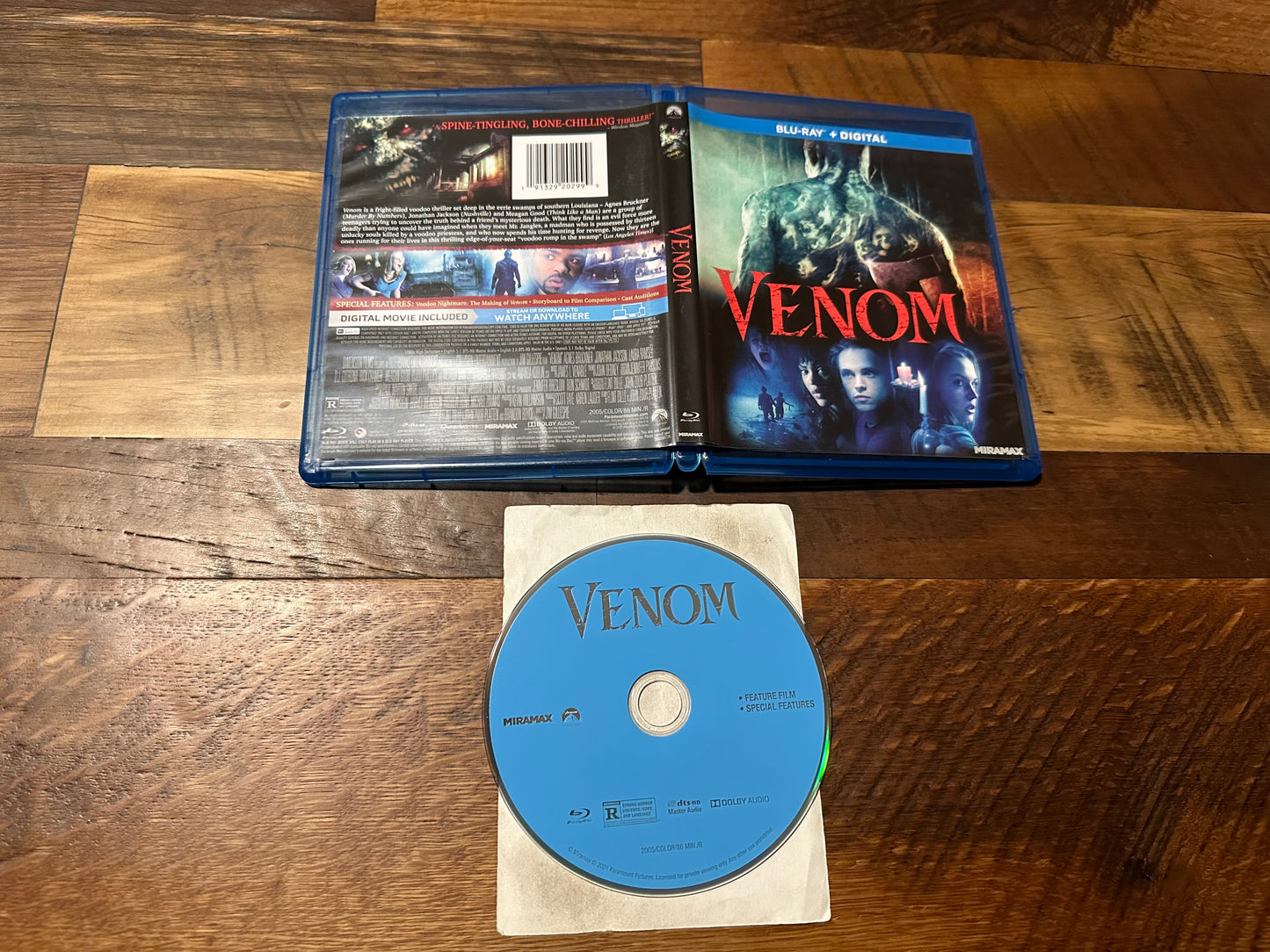 Venom Blu ray-Paramount-2005 Classic-Widescreen-No Digital