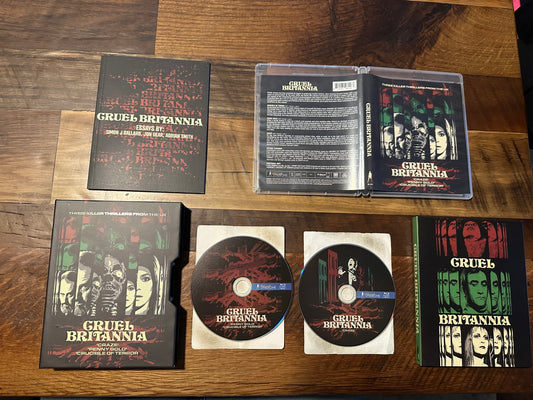 Cruel Britannia (Blu ray,Vinegar Syndrome, Hard Slipcover, Booklet)