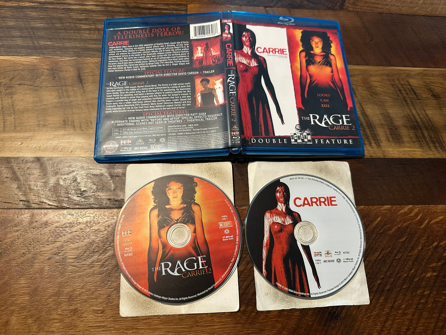 Carrie & The Rage: Carrie 2 (Blu ray, Scream Factory, Double Feature)