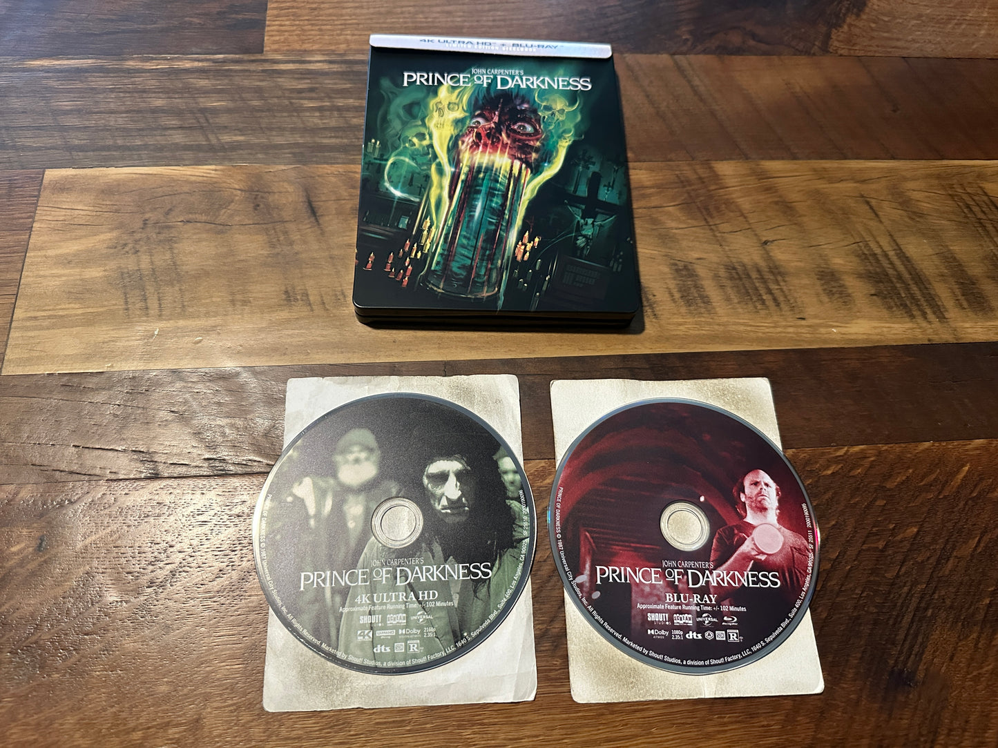 Prince of Darkness (4K Ultra HD/ Blu ray, Scream Factory, J Carpenter Steelbook)