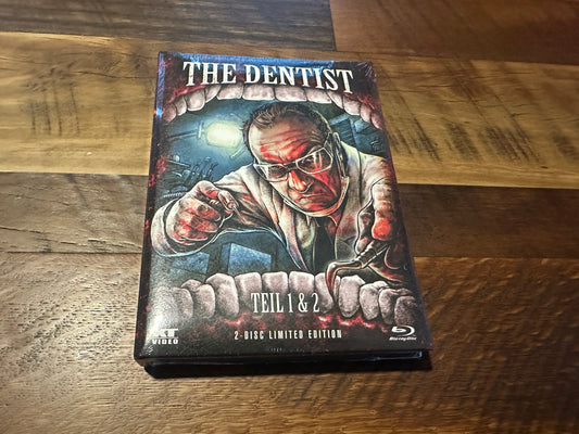 The Dentist 1 & 2 Blu ray-Padded Mediabook-XT Video-Region B-NEW