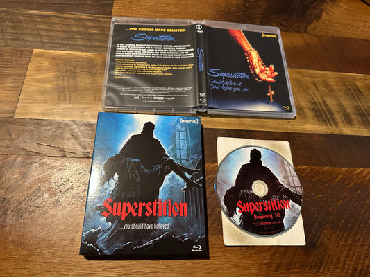 Superstition (Blu ray, Imprint, Slipcase, 80’s Horror Classic, Widescreen)