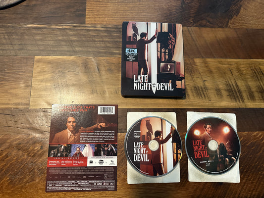 Late Night With The Devil (4K Ultra HD, Steelbook, Shudder Horror, No Digital)