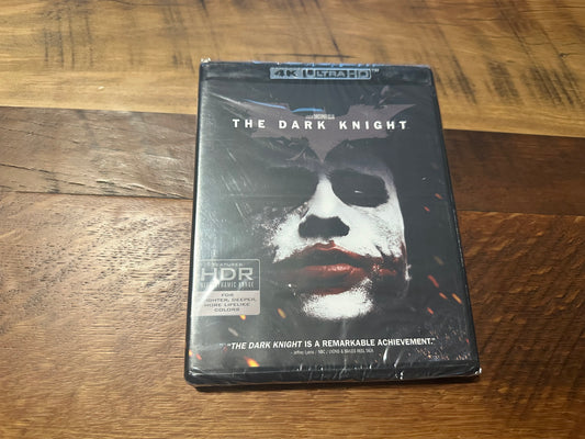 The Dark Knight 4K Ultra HD/Blu ray-Warner Bros-2 Disc-NEW/Sealed