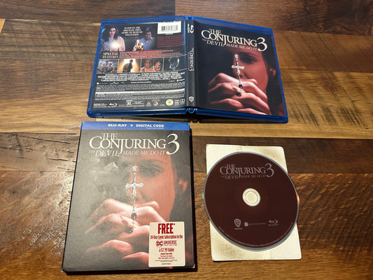 The Conjuring 3 (Blu ray, Warner Bros, Slipcover Widescreen, No Digital)