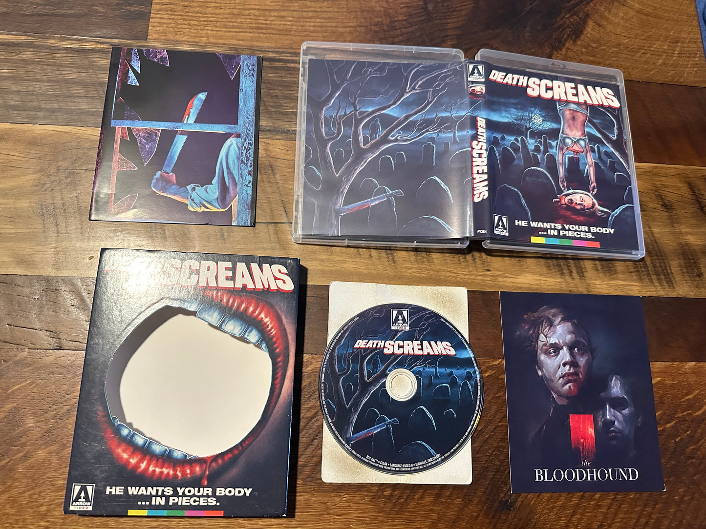 Death Screams Blu ray-Arrow Video-Slipcover-Limited Edition-Booklet