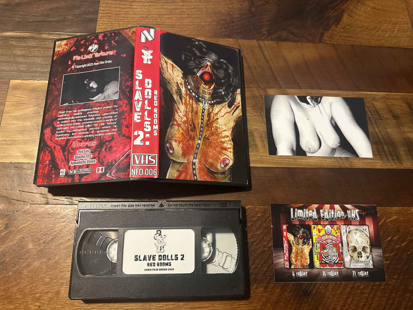 Slave Dolls 2 VHS-New Film Order-Obscure Horror-Rare/OOP-Only 6 Made