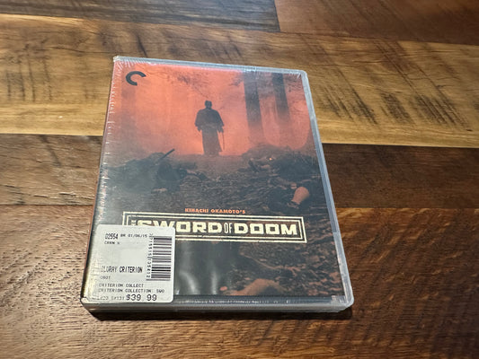 The Sword Of Doom Blu ray-Criterion Collection-60’s Classic-NEW