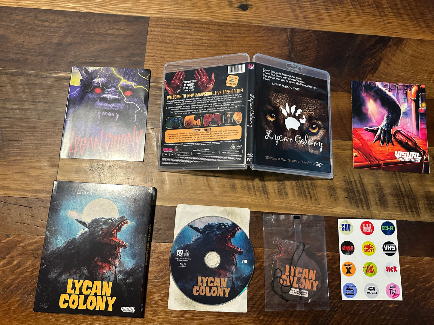 Lycan Colony (Blu ray, Visual Vengeance, Slipcover, Air Freshener)