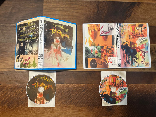 Tantrum 1 & 2 DVD-R-James Bell Bizarre Horror-Very Fine Crap Videos-Signed