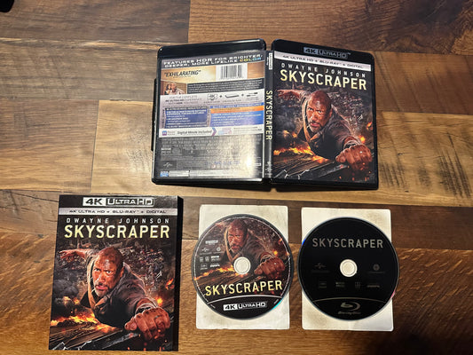 Skyscraper 4K Ultra HD/Blu ray-Universal-Slipcover-2 Disc-No Digital