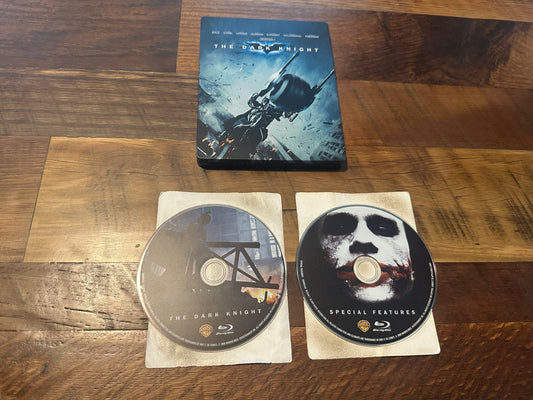 The Dark Knight (Blu ray/DVD, Steelbook, Warner Bros, No Digital)